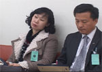 계룡시바른선거시민모임 회원들이 시의회 회의를 방청하고 있다